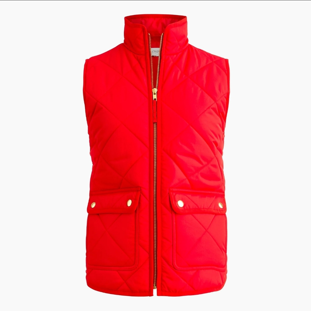 J. Crew Excursion Down Red Vest - image 1
